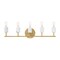 Designers Fountain Star Dust 24.25 in. 5-Light Brushed Gold Vanity Light with Natural Marble Accents for Bathrooms D304C-5B-BG - alternate 1